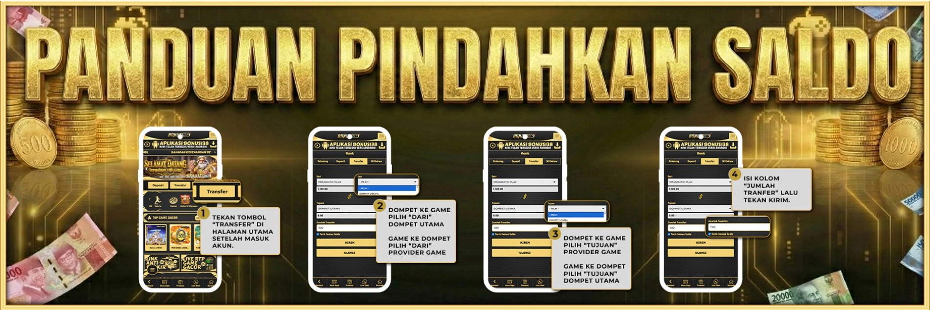 Pindahkan saldo